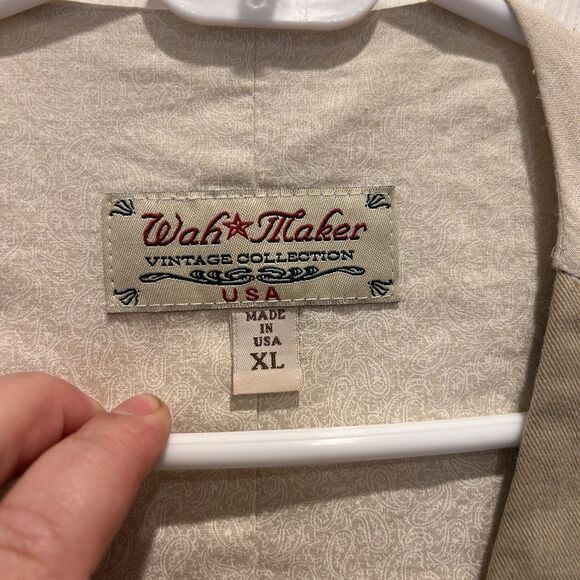 Wah Maker Vintage Collection Made‎ In The USA Cotton Vest XL - Picture 5 of 8